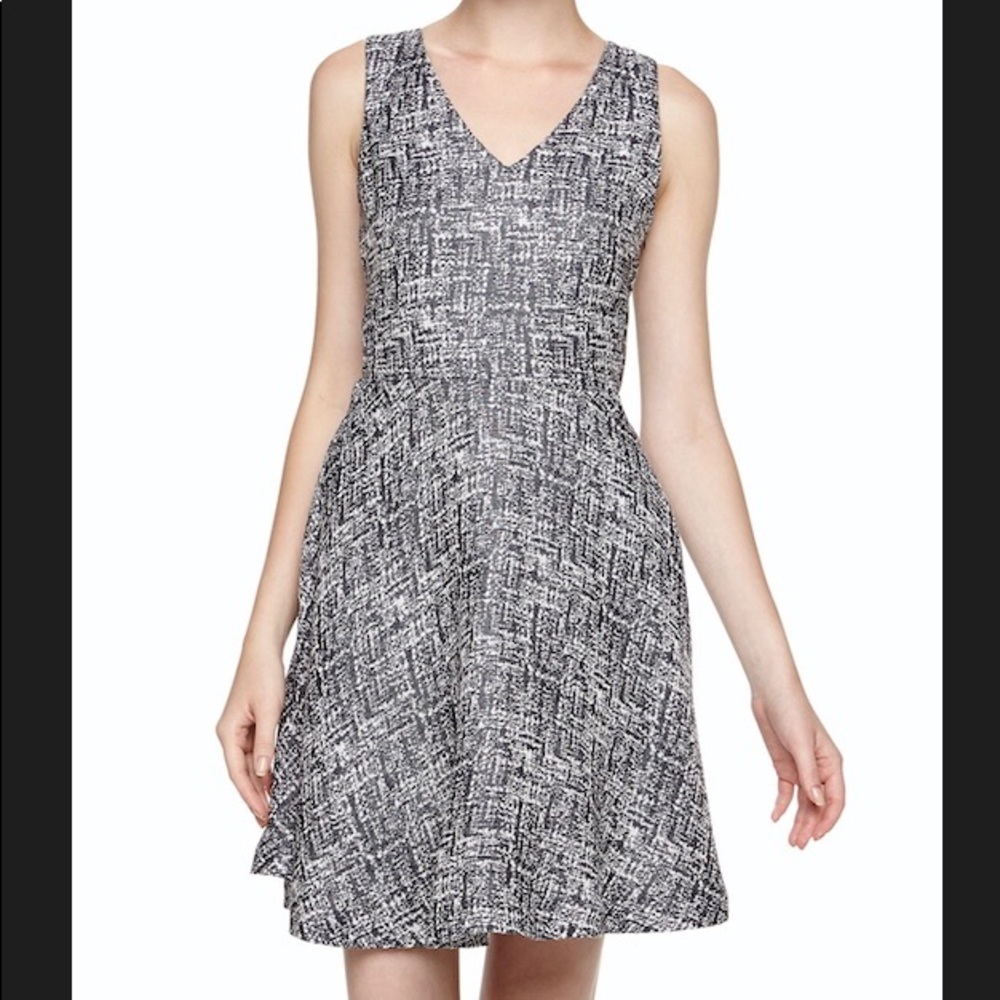 ⭐️JOIE Norton Two Tone fit and flare dress caviar